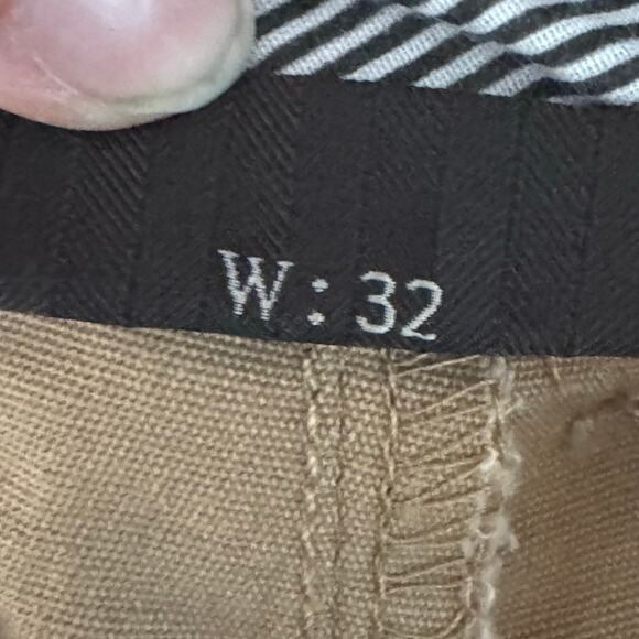 Jachs New York Stretch Chino Shorts Size 32 NWT Dark Khaki Bleecker Fit - Picture 8 of 9